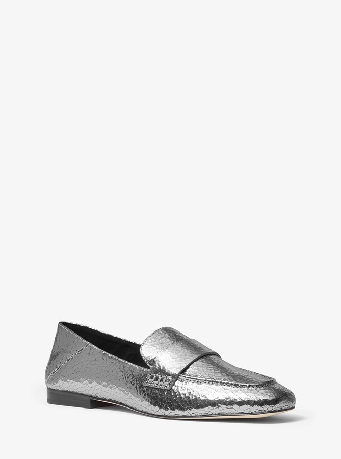 emory crinkled leather loafer
