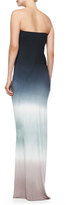 Thumbnail for your product : Young Fabulous and Broke Chandra Twist-Waist Strapless Ombre Maxi Dress