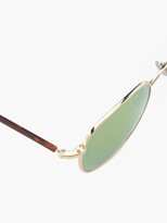 Thumbnail for your product : L.g.r Sunglasses - Mauritius Square Metal Sunglasses - Yellow