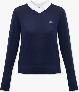 Lacoste Women's Blue Sweaters ShopStyle