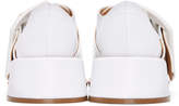 Thumbnail for your product : MM6 Maison Martin Margiela White Oversized Buckle Oxfords