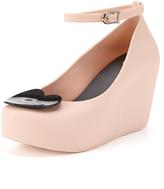 Thumbnail for your product : mel Toffee Apple Heart Wedge Shoes - Nude