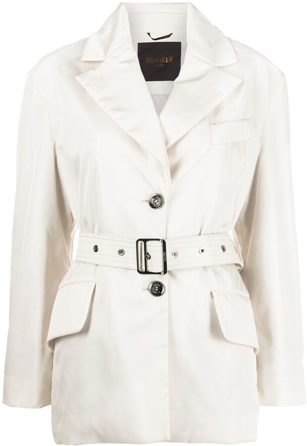 white short trench coat