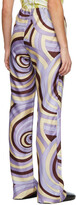 Thumbnail for your product : Raf Simons Purple Silk Spiral Print Lounge Pants