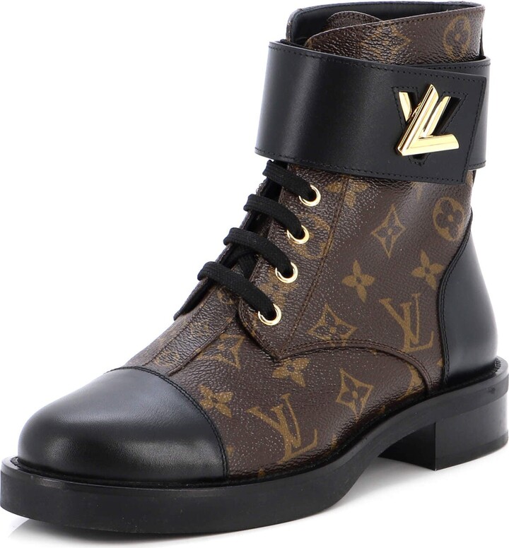 Louis Vuitton Women's Star Trail Ankle Boots Monogram Canvas and Leather  with Suede - ShopStyle