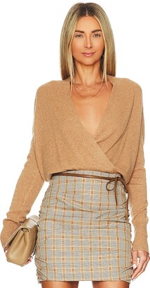 Camel Wrap Sweater | ShopStyle