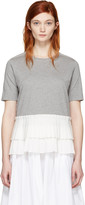 Thumbnail for your product : Marni Grey Pleated Hem T-shirt