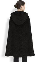 Thumbnail for your product : Alexander McQueen Faux Astrakhan Fur Cape
