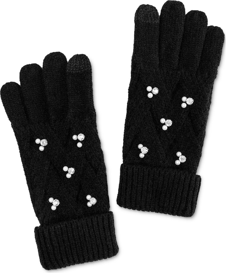 INC International Concepts Women's Embellished Gloves, Created for Macy