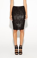 Thumbnail for your product : Nicole Miller Foil Twill Ponte Skirt