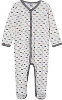 Thumbnail for your product : Petit Bateau Footed cotton sleepsuit 1-24 months - for Men