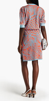 Thumbnail for your product : Diane von Furstenberg Cruz metallic jacquard-knit mini skirt