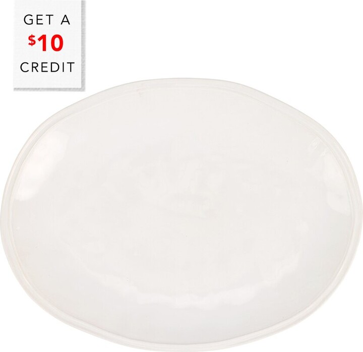Vietri Viva By Aria White Oval Platter With $10 Credit