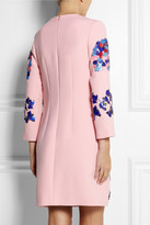Thumbnail for your product : Peter Pilotto Embellished wool-crepe mini dress