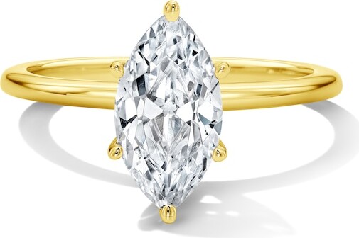 Zales 1-3/4 CT. T.w. Marquise-Cut Certified Lab-Grown Diamond Hidden Frame Engagement Ring in 14K Gold (F/Vs2)