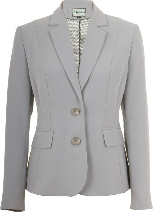 Busy Clothing Women Suit Jacket White 