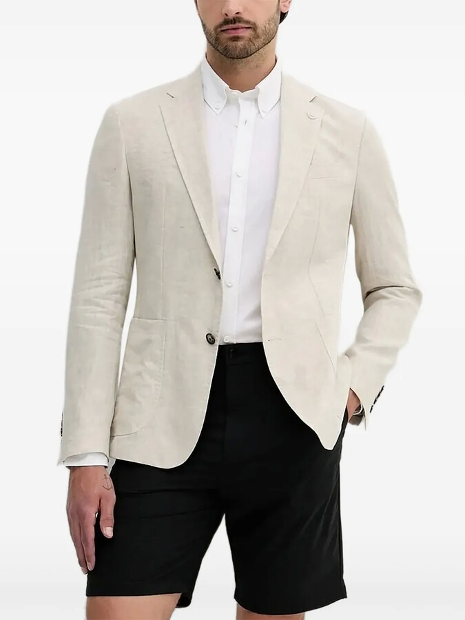 JOOP! Linen Single-Button Blazer