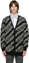 Thumbnail for your product : Givenchy Black & White Oversized Chain Cardigan