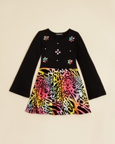 Thumbnail for your product : Flowers by Zoe Girls' Leopard Dress - Sizes 2T-4T