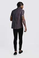 Thumbnail for your product : boohoo Spliced Print Short Sleeve Revere Shirt