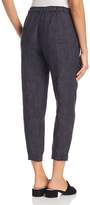 Thumbnail for your product : Eileen Fisher Seamed Linen Ankle Pants