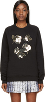 Thumbnail for your product : MSGM Black Floral Plexi Mosaic Sweatshirt