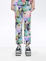 Thumbnail for your product : Gucci Hydrangea silk pajama pant