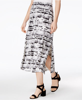 Kensie Printed Midi Skirt