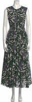 'S Max Mara Floral Print Long Dress 