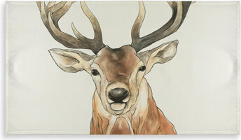 East Urban Home Front Deer Portrait Tablecloth - Indoor/Outdoor Home Decor