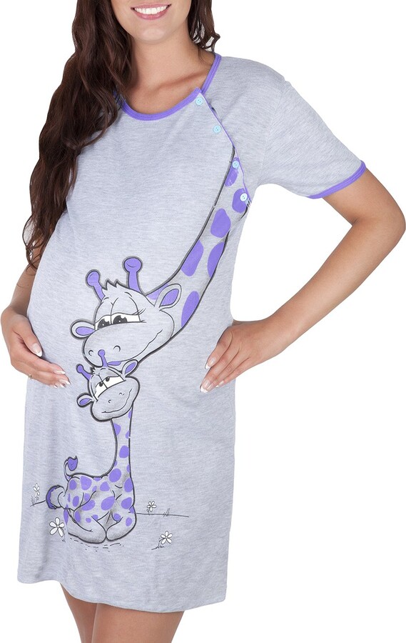 Mija 2in1 Stillnachthemd & Umstandsnachthemd - Diskretes Stillen Design