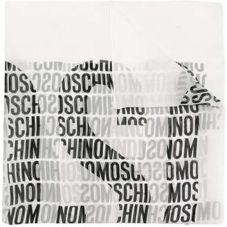 Moschino all-over logo scarf