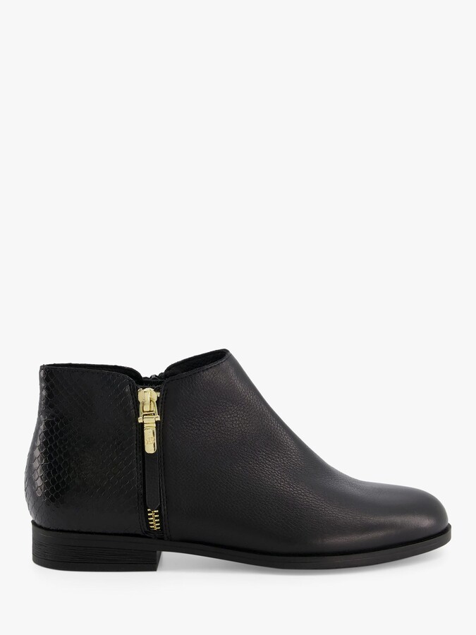 dune black leather boots
