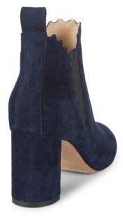 Ralph Lauren Scalloped Leather Chelsea Boots