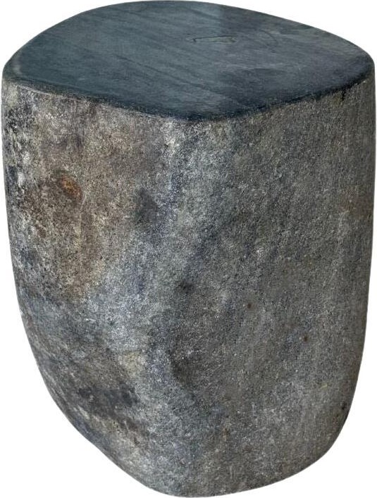 1stDibs Solid River Stone Side Table From Java, Indonesia