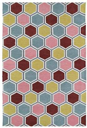 Kaleen Rugs Lily & Liam Collection LAL05-92 Pink Machine Tufted Rug