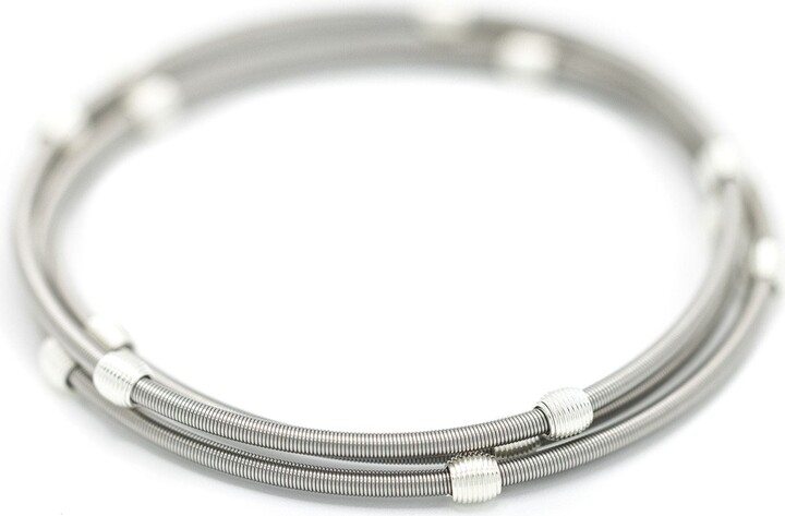 Emerson & Oliver Stainless Steel Beaded Dia Bracelets