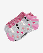 Thumbnail for your product : Express 2 Pack Polka Dot Space Dye Ankle Socks