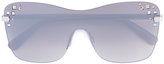 Jimmy Choo - lunettes de soleil Mask - women - Acétate - Taille Unique