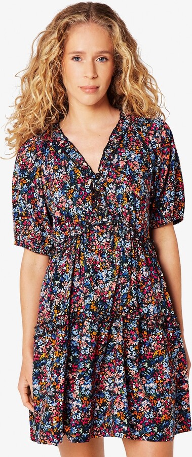 Apricot Women's Multicoloured Ditsy Floral Ruffle Mini Dress