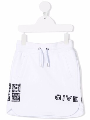 Givenchy Kids 4G drawstring-waist skirt