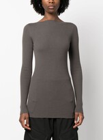 Thumbnail for your product : Rick Owens Al ribbed-knit wool jumper