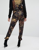 Thumbnail for your product : Versace Jeans Animal Print Trackpant with Waffle Panel