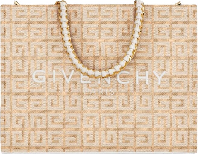 Givenchy Small G-tote Bag In Natural 4g Jute - ShopStyle