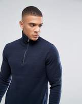 Thumbnail for your product : Jack and Jones Originals Knitted Sweater With Half Zip Neck
