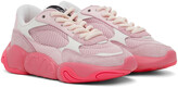 Thumbnail for your product : Valentino Garavani Pink & White Bubbleback Sneakers