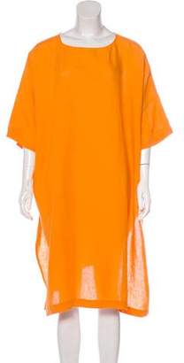 eskandar Linen Knee-Length Shirt Dress