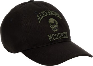 ハット alexander mcqueen 'Varsity Skull' cap Alexander McQueen 'varsity Skull' Cap - ShopStyle Hats