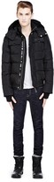 Thumbnail for your product : Mackage Gary Black Down Jacket With Leather Trim