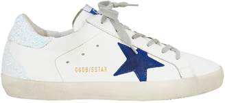 Golden Goose Superstar Glitter Back Low-Top Sneakers